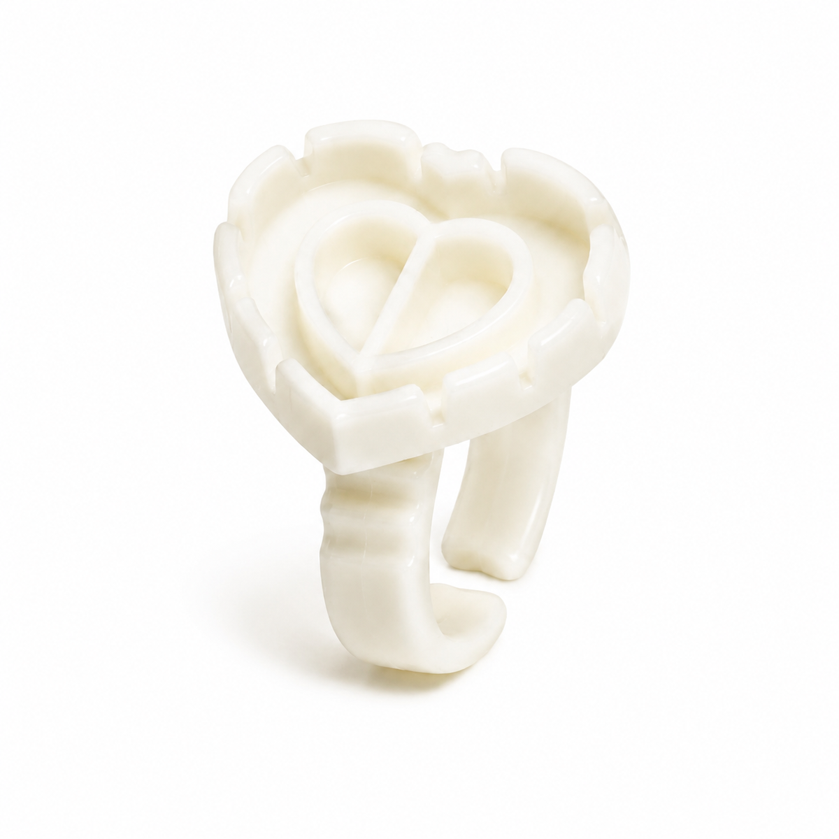 Heart Shaped Glue Rings (50 pcs)