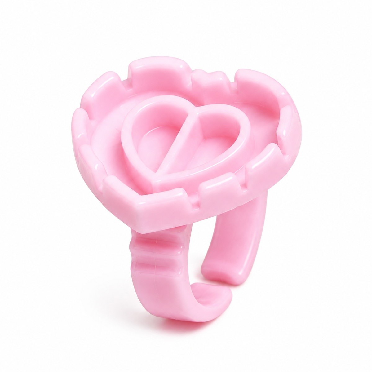 Heart Shaped Glue Rings (50 pcs)